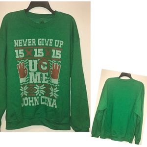 WWE John Cena Green Ugly Holiday Sweater